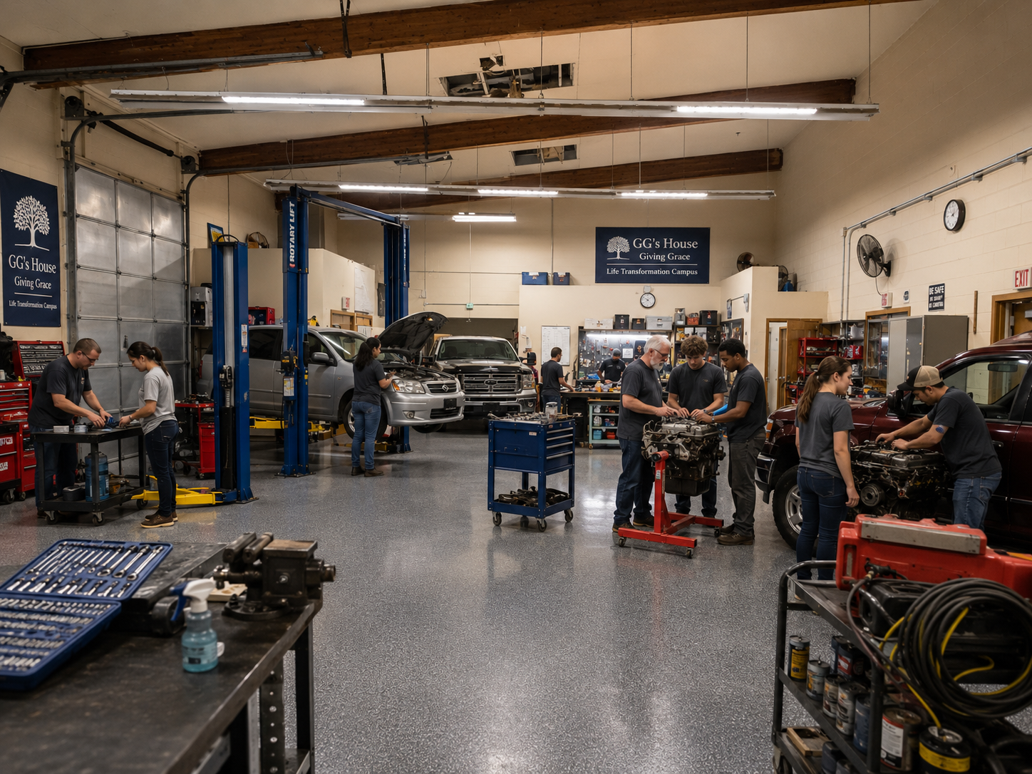 Future Vision auto shop training space
